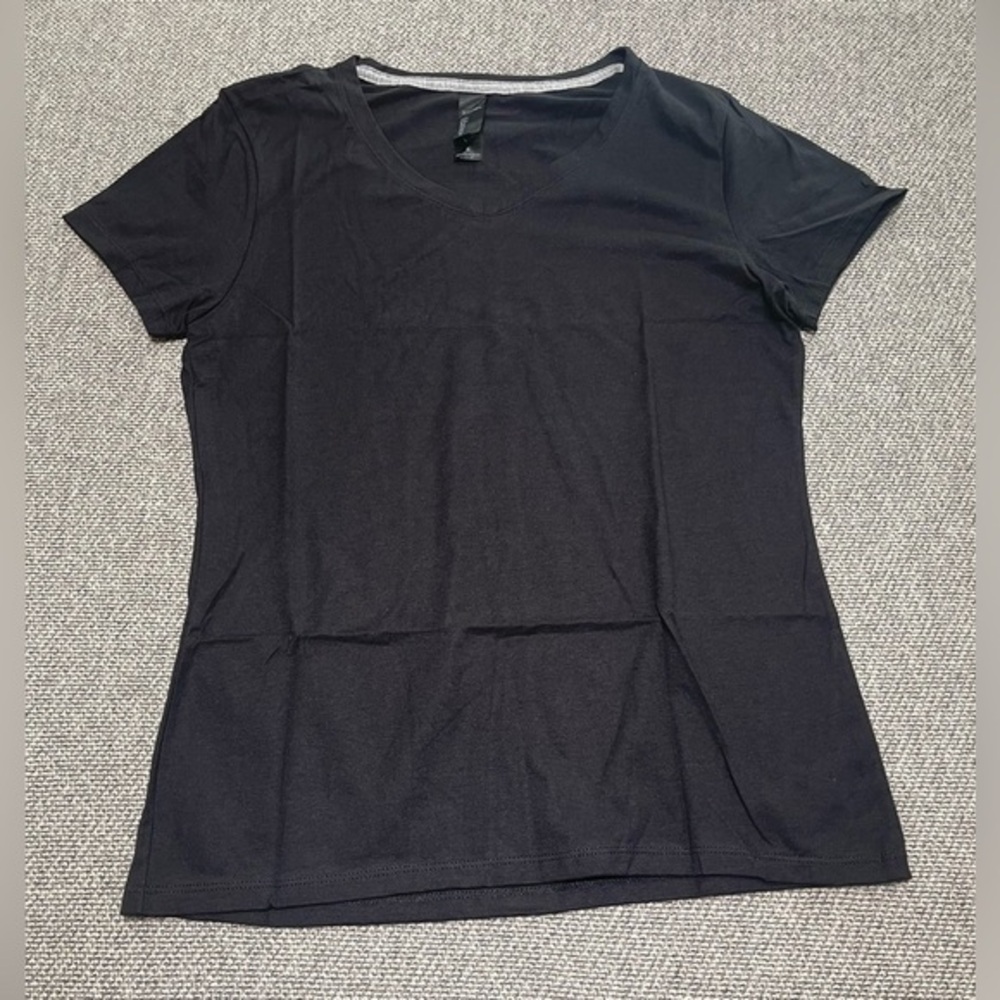 Hanes - Black X-Temp Short Sleeve T-Shirt - Size Small